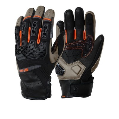 Modeka Atlaz Gloves safari schwarz Gr. 12 kurze Motorradhandschuhe