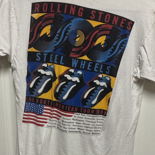 Rolling Stones Steel Wheels 1989 Tour Original Men's 