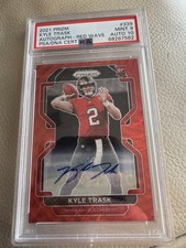 2021 Panini Prizm - Rookie Kyle Trask #339 Red Wave Prizm Autographs /149 (RC)