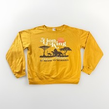 Disney Lion King Hakuna Matata Retro Sweatshirt Yellow Crewneck M