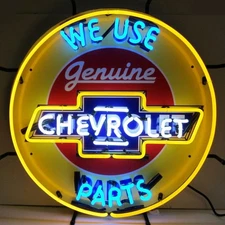Neonetics 5CHVBK Chevrolet Neon Sign w/Silkscreen Backing