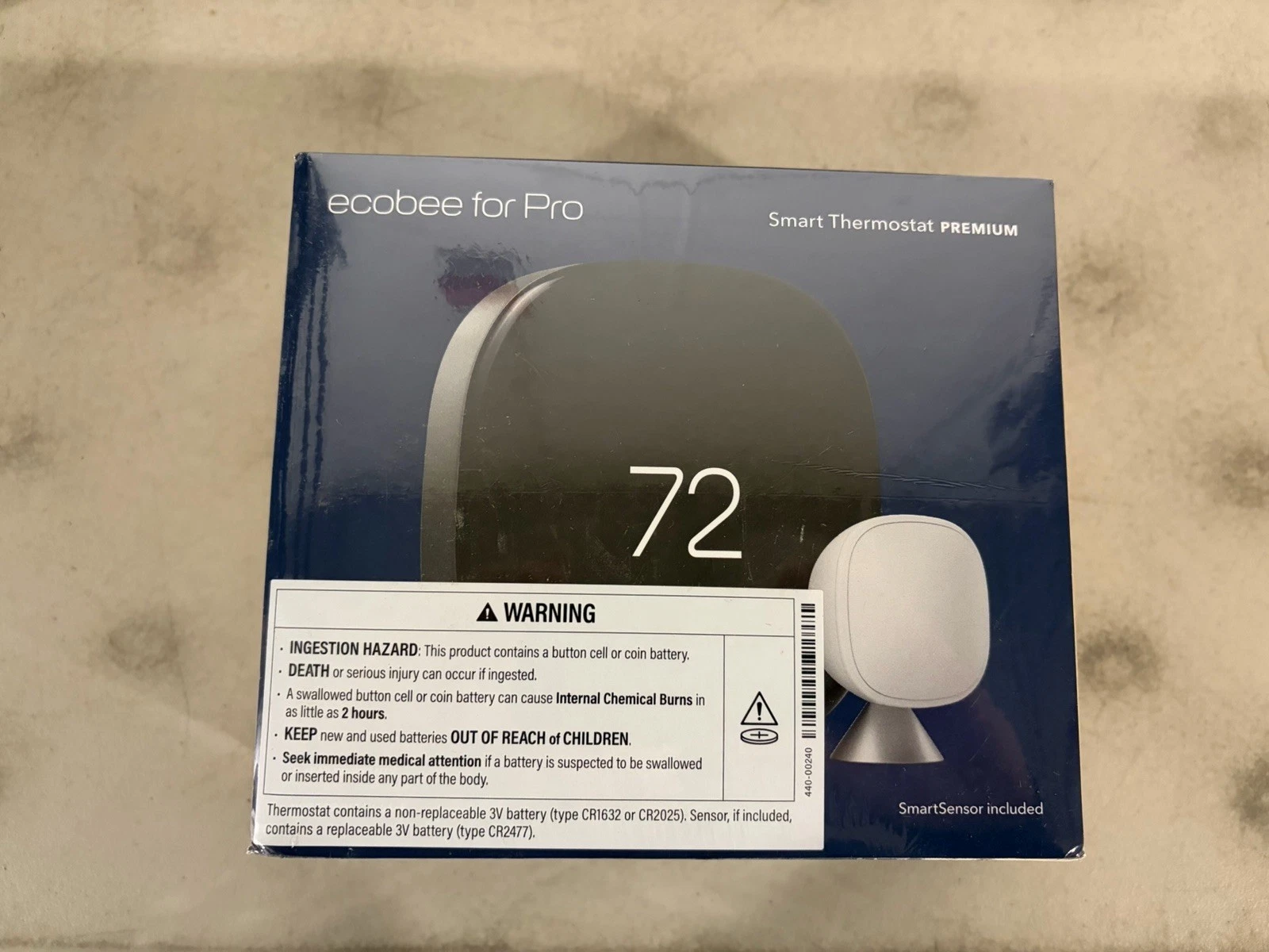 Ecobee Pro Smart Thermostat Premium with SmartSensor EB-STATE6P-01
Opens in a new window or tab