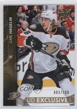 2015-16 Upper Deck UD Exclusives 3/100 Carl Hagelin #257 0f2