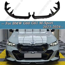 Front Bumper Chin Splitter Lip Spoiler Kit ABS Gloss Black for BMW G60/G61
