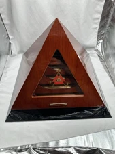 Monte Cristo Brown Lacquer Pyramid  Cigar Humidor Limited Edition 504/1000