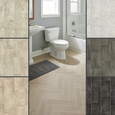 Stone Tile Effect Vinyl Flooring Roll Grey Foam Sheet Lino Flooring Paving Slabs