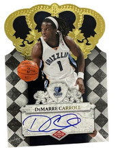 DeMarre Carrol 2009-10 Panini Crown Royale Auto RC Rookie /699 Memphis Grizzlies