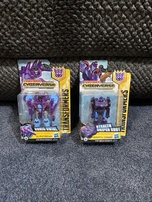 Bundle- Transformers Cyberverse Slipstream Sonic Swirl And Shadow Striker