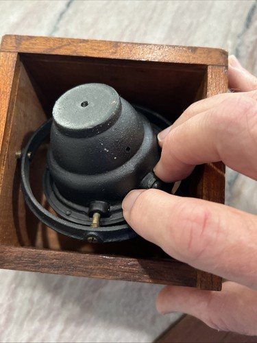 Antique Ships Compass Star Boston Brass Nautical Maritime Wooden Case - 第 5/12 張圖片