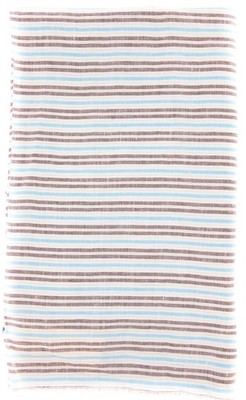 Luigi Borrelli Brown Gestreift Lang Schal - 178cm x 68.6cm - (LBSS12138)