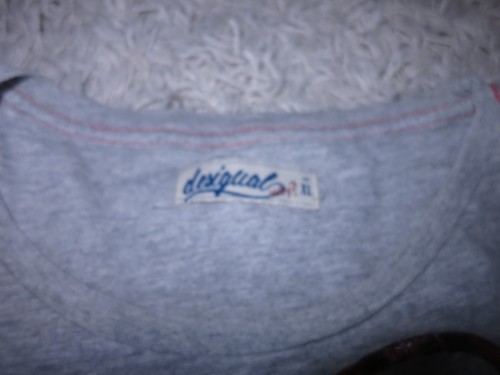 4 magliette Desigual magliette magliette maniche lunghe colorate bianco grigio oliva taglia XXL - Foto 10 di 11