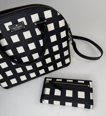 Kate Spade Millie Pop Art Checkered Crossbody Purse And Wallet