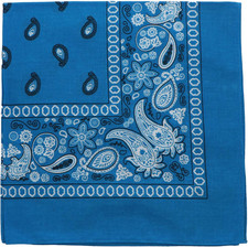22 Inch Cotton Paisley Bandana