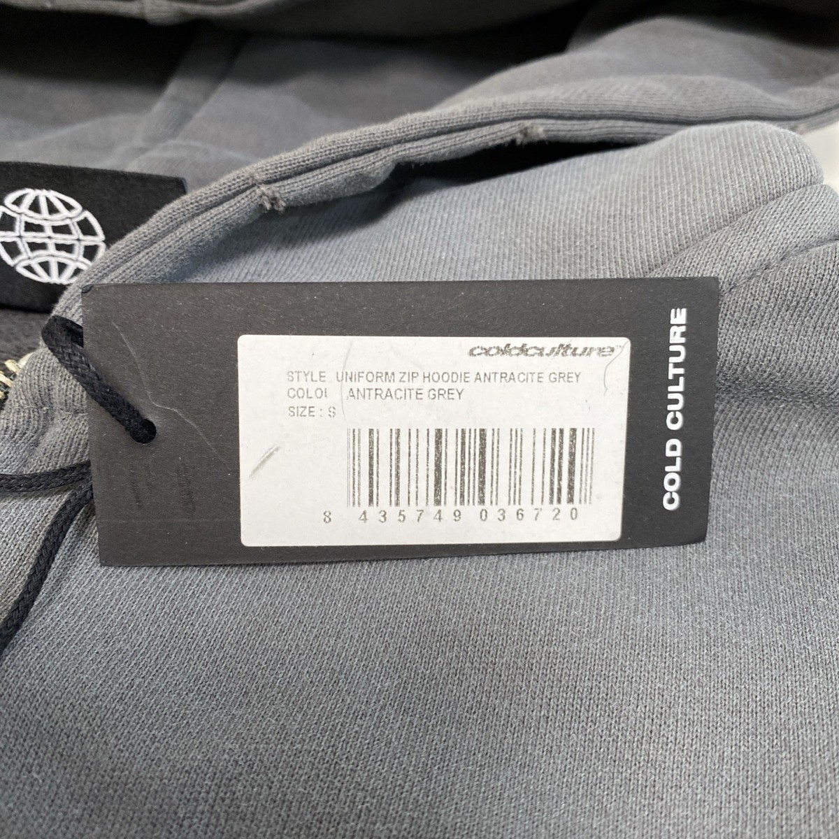 Cold Culture Script Zip Hoodie Grey S | eBay