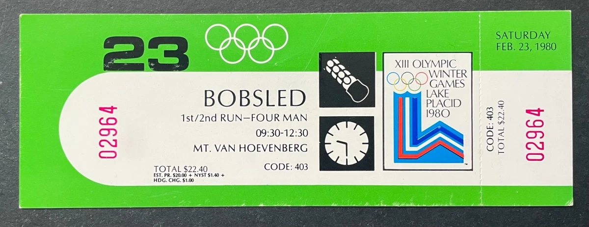 JEUX OLYMPIQUES OLYMPIC GAMES MOSCOU 1980 TICKET ATHLETISME 27.7