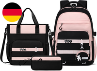 Amythe Schulrucksack MäDchen Teenager, 3-Tlg. Schulranzen Set FüR MäDchen 5.-12.