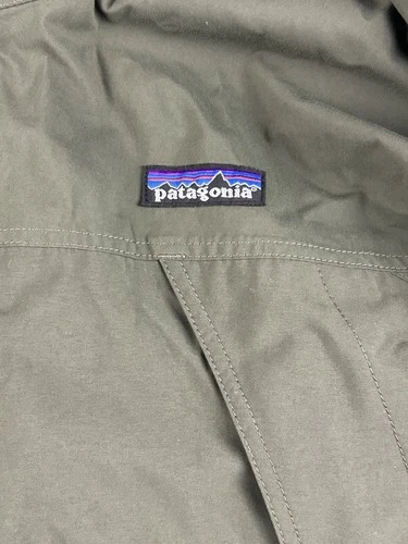Vintage Patagonia Jacket Men M Olive Liquid Sky Hooded Goretex Rain Parka Y2K image 7