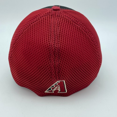 ARIZONA DIAMONDBACKS Hat Cap NEW ERA 39THIRTY Black Red Flex Fit MLB Med-Large - Picture 4 of 9