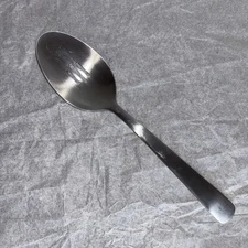 Oneida Anderson Satin,Stainless,Plain,18/10,Flat tip Pierced Tablespoon
