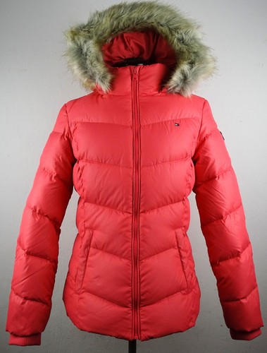 TOMMY HILFIGER Essential Down Jacket Daunenjacke Mädchen Pink Gr.176 NEU ETIKETT - 第 1/20 張圖片