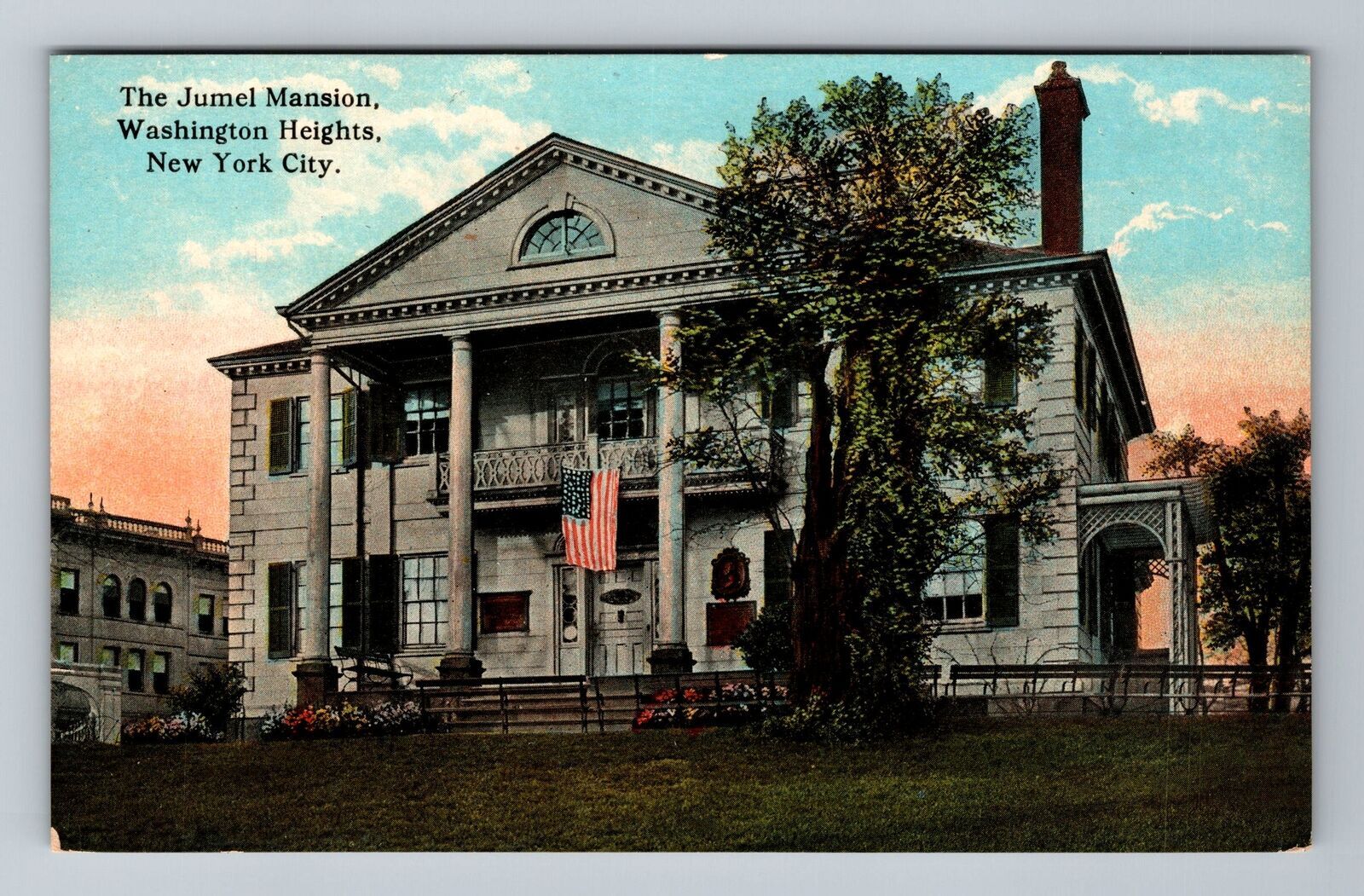 New York City NY, The Jumel Mansion Vintage Souvenir Postcard