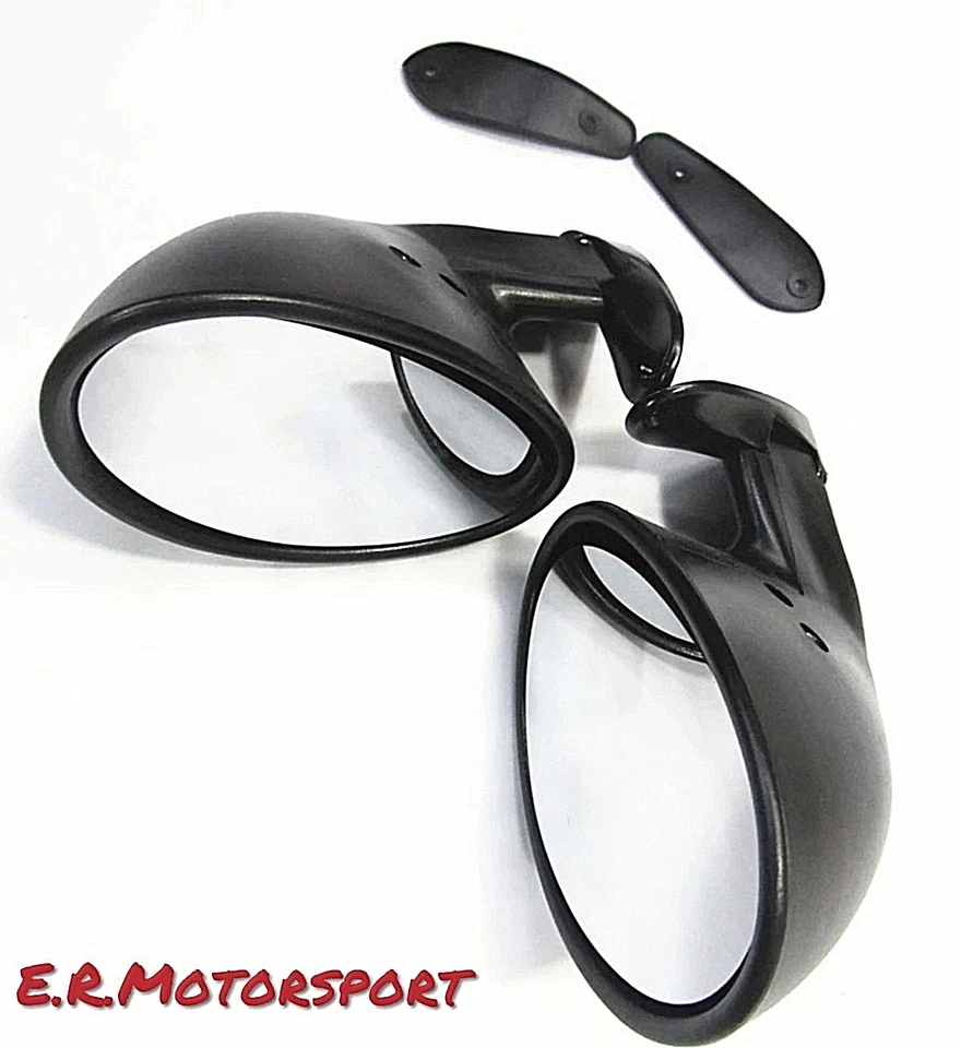 Coppia Specchietti Stile Typ Vitaloni Californian Abs Verniciabile - Immagine 3 di 4