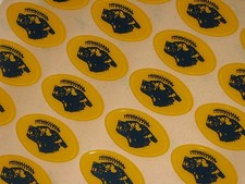 MICHIGAN WOLVERINE MAIZE Football Helmet Awards Decals FULL Size Qty 20 