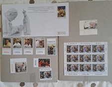 Timbres Vatican X9 2024 + Fiche Feuille De 9 + Enveloppe Philatelique 2024
