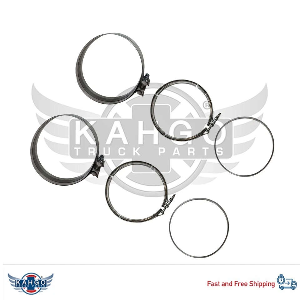 DPF Filter Clamp&Gasket DETROIT DD13 DD15 KP201 561.291050 6809950202 6809950302 - Image 3 of 4
