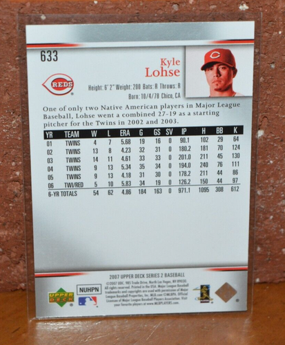 BASEBALL CARD UPPER DECK GREAT PICTURE REDS KYLE LOHSE - Picture 2 of 2