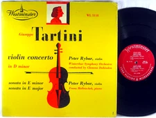 WESTMINSTER RED 1952 Tartini PETER RYBAR Violin Sonatas HOLLETSCHEK WL-5118