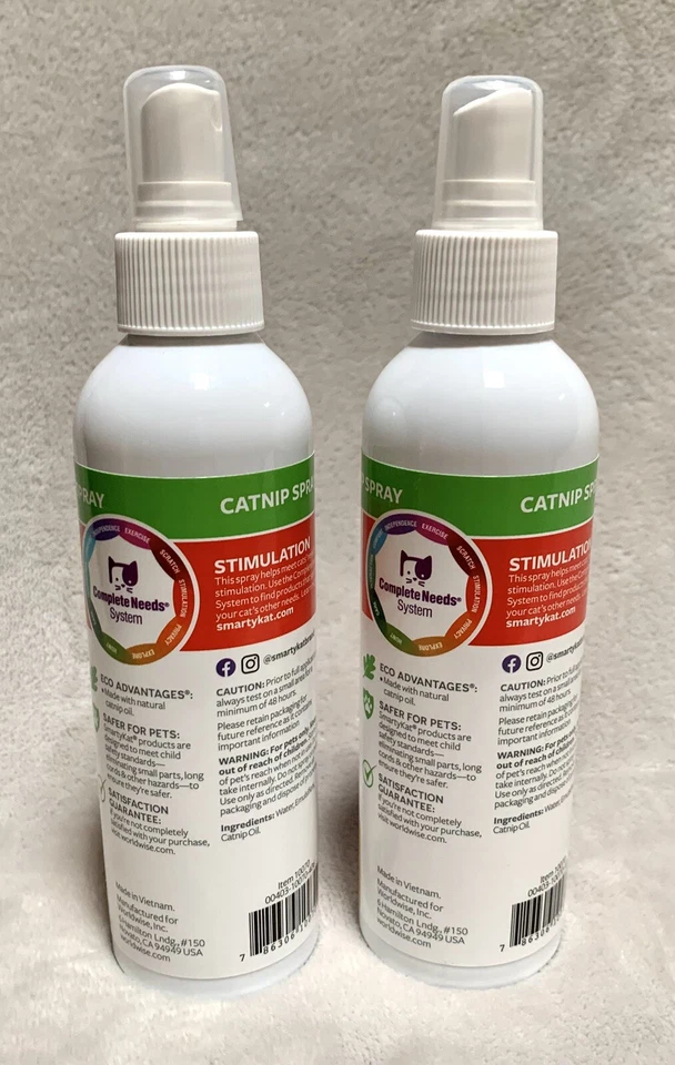 NEW Lot of 2 SmartyKat 7oz Catnip-Infused Catnip Mist Spray for Cats - Image 3 of 4