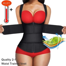 Women Fajas Colombianas Reductoras Sauna Vest Abdomen Sweat Tops Body Shaper GYM