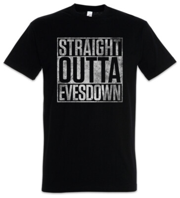Straight Outta Evesdown Herren T-Shirt The Kingkiller Books Fantasy Chronicle