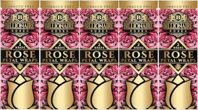 Billionaire Wraps - Rose Petal Wraps - 5 Pouches, 10 Wraps Total!