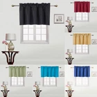 1PC STRAIGHT VALANCE SWAG LINED WINDOW CURTAIN DRAPE SOLID COLORS 38" W X 18" L