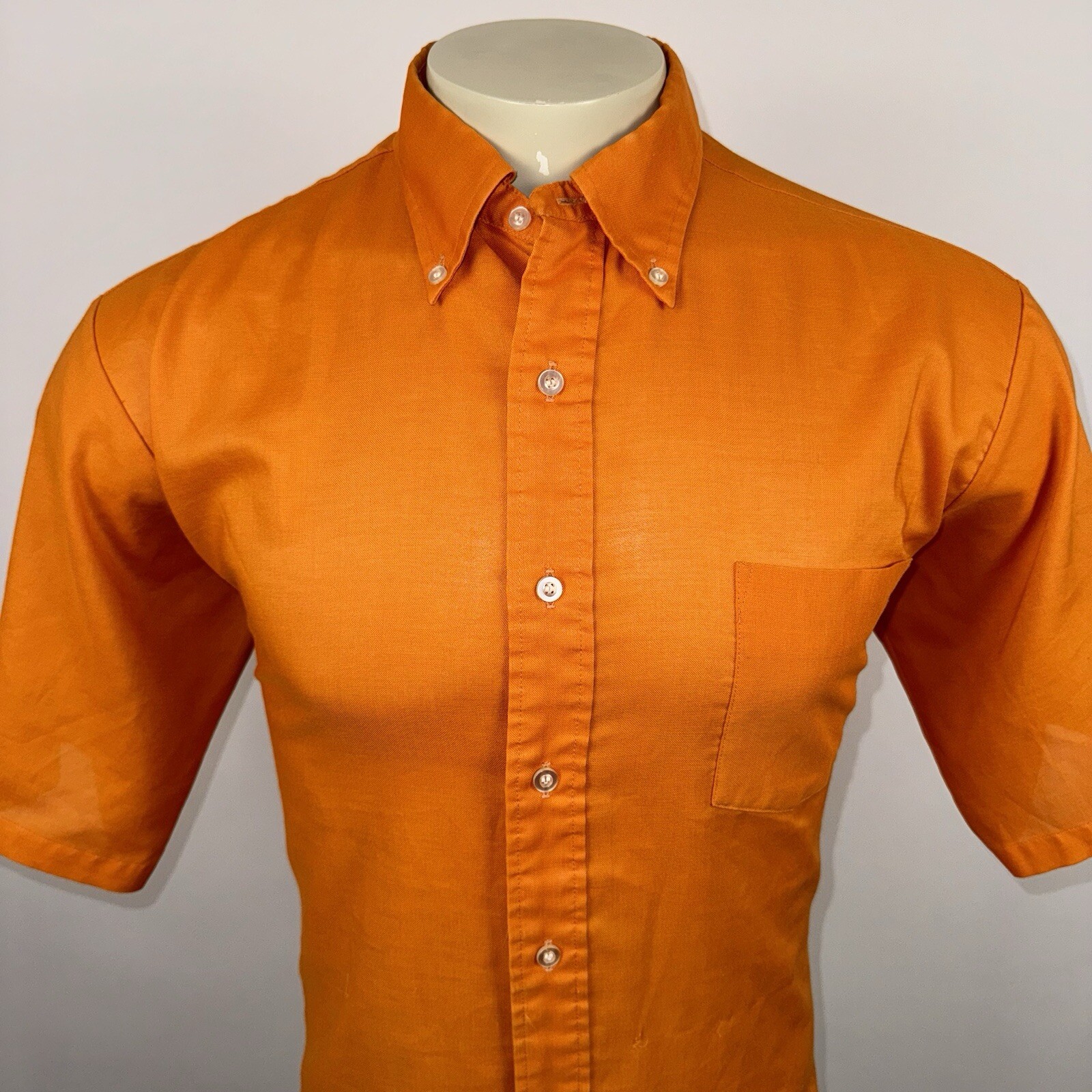 FILA Manhattan Vestito Camicia University Row Atomic Madmen Vintage Anni 60 Arancione Uomo Large