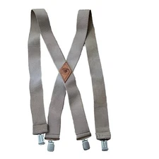 Tiger Work Gear Heavy Duty Tan Khaki Suspenders 2” Wide
