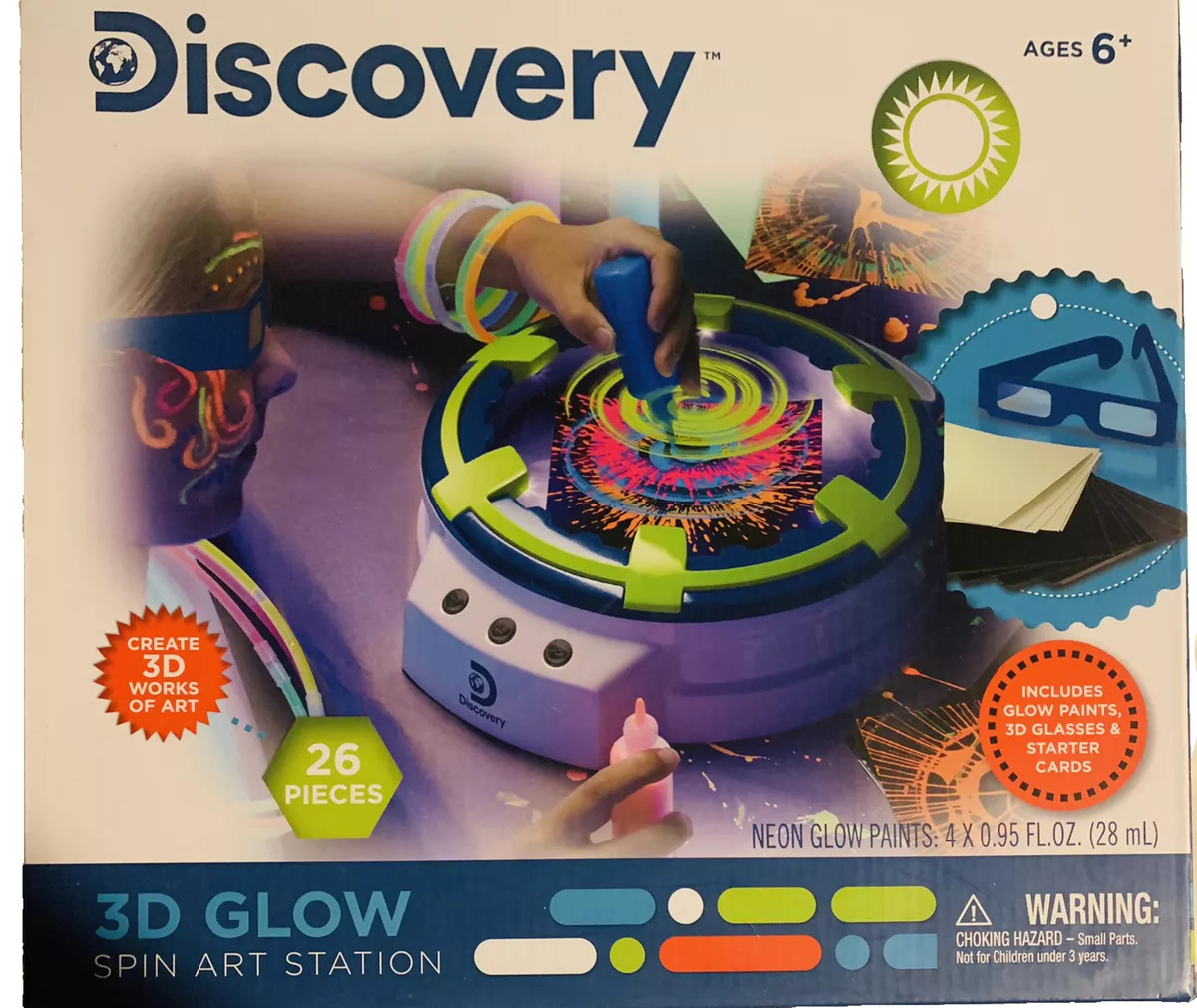 Discovery Channel Kids STEM 3D Glow Spin Art Station.