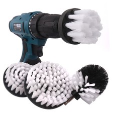 Bohrmaschine Akkuschrauber 4er Set Bürstenaufsatz Reinigungsbürste Auto Polster