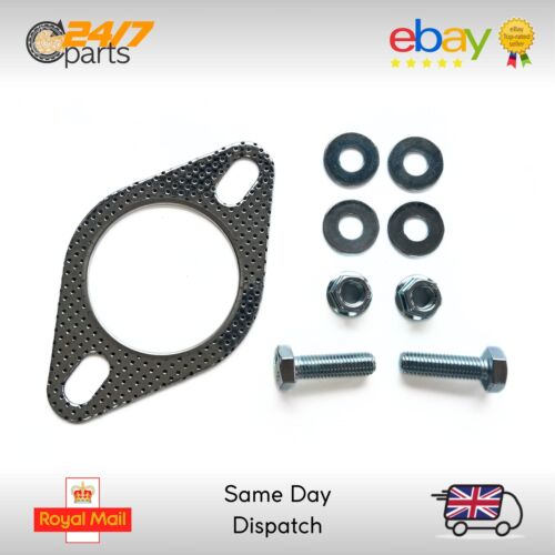 Ford Fiesta ST 2,5" Zoll Auspuff Flansch Dichtung & Schraubensatz Satz MK6 MK7 ST180