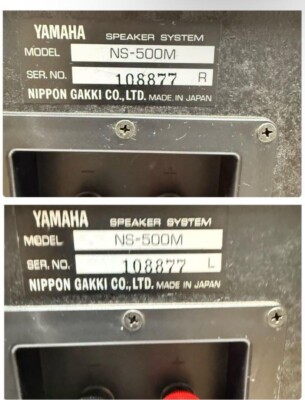 YAMAHA NS 500M L 新品未開封 YAMAHA NS-500M Floor Standing Bookshelf 3-Way Speaker Pair NS500M