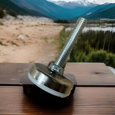 4 Leveling Foot Threaded stud Glide Feet 3/8-16 x 2" Leveler Adjustable mounts