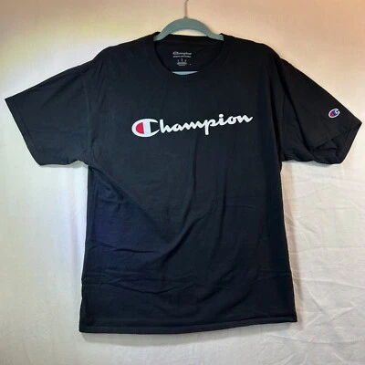 Camiseta negra Champion talla grande - Imagen 1 de 4