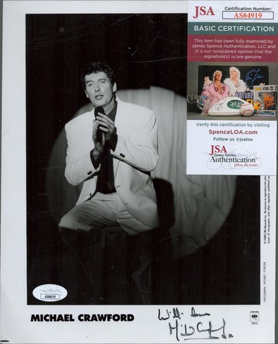 Michael Crawford Autogramm JSA Zertifikat Nummer AS84919
