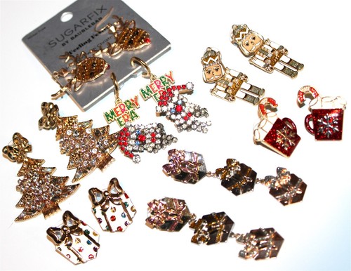 Vintage In Seattle Jewelry-Fabulous mixed Christmas Earrings Lot#315 w/SUGARFIX