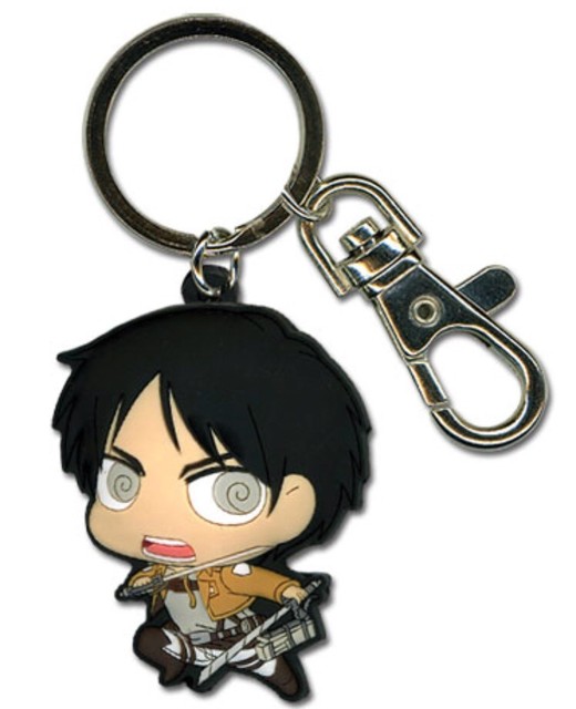 Attack on TITAN Shingeki No Kyojin SD Levi PVC Keychain Key Chain for sale online | eBay