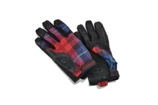 Genuine  Porsche Classic Red Tartan Assembly Gloves Size 10