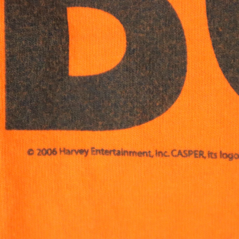 Camisa Casper The Friendly Ghost Boo 2006 Halloween naranja adulto grande 20,5x30 Foto 3 de 4