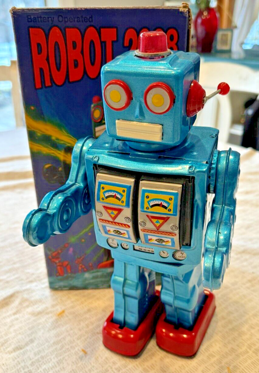 BATTERY  OPERATED  ROBOT   レトロおもちゃ Robot - Battery Operated Tin Robot - Star Rider (Horikawa